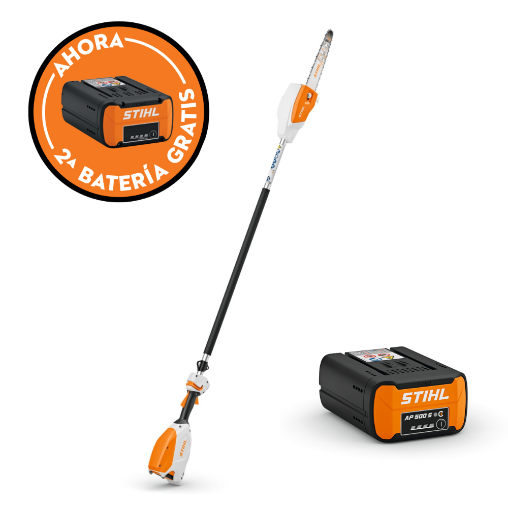 Podadora de altura de bateria HTA  66 K 1/4"P 71PM3 30cm + Batería STIHL AP 500 S + Batería GRATIS