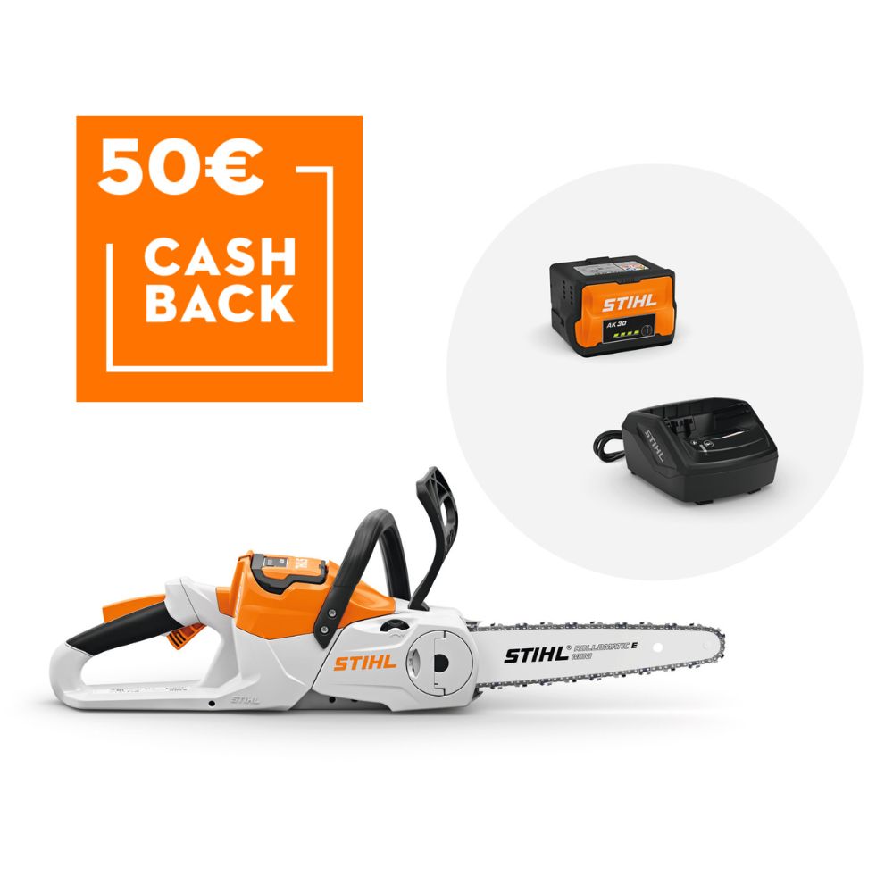 Motosierra de batería STIHL MSA 70 C-B SET (AK30 + AL101), 30cm/12", 1/4" PM3, 64 eslabones