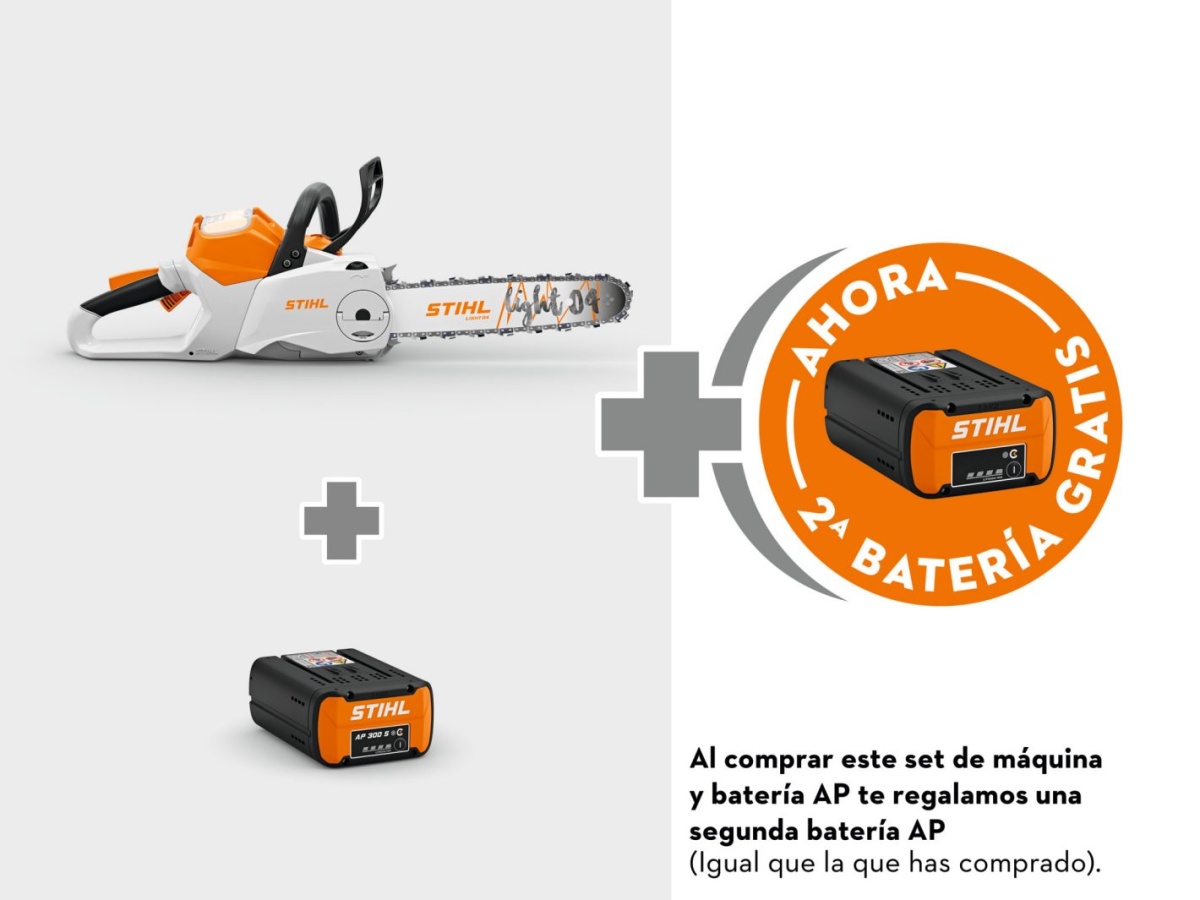 Motosierra de batería MSA 220 C-B 3/8"PMM3, LO4, 35 cm Con batería AP 300S y una batería GRATIS