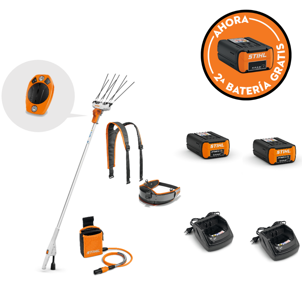 Vareador SPA 130 + SC 2 A, cable, arnés SET (2x AP 500S + 2x AL 101) + Batería GRATIS