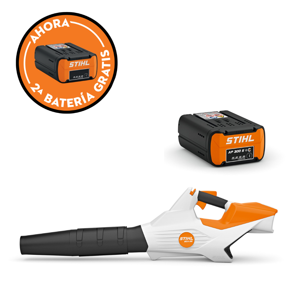 Soplador de batería BGA 86 sin batería ni cargador + Batería STIHL AP 300 S + Batería GRATIS