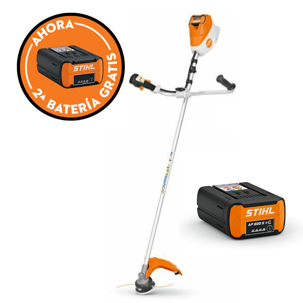 Desbrozadora de batería STIHL FSA 120 AutoCut 27-2 + Batería STIHL AP 500 S + Batería GRATIS