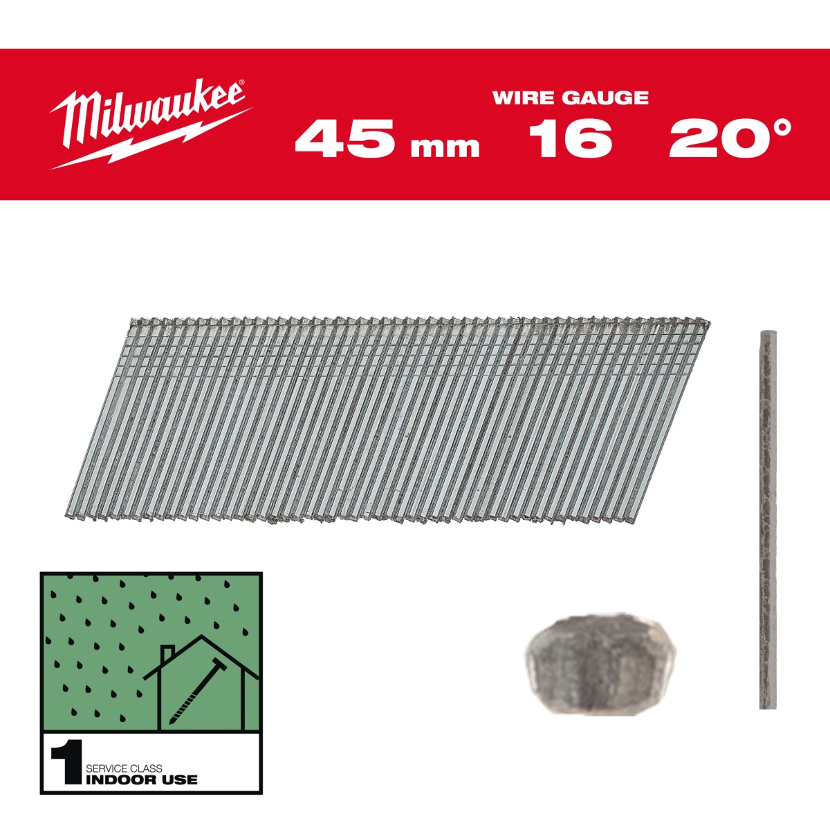 Clavos 16G 20° 45mm - 2.000uds
