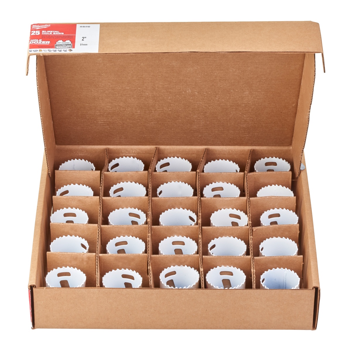 Coronas Milwaukee HOLE DOZER 51mm - (mult.de 25uds)