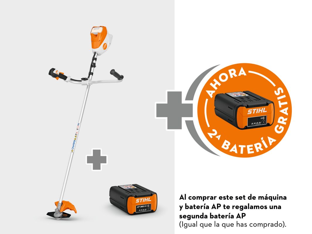 Desbrozadora de batería FSA 120 GSB 230-2 Con batería AP 300S y una batería GRATIS