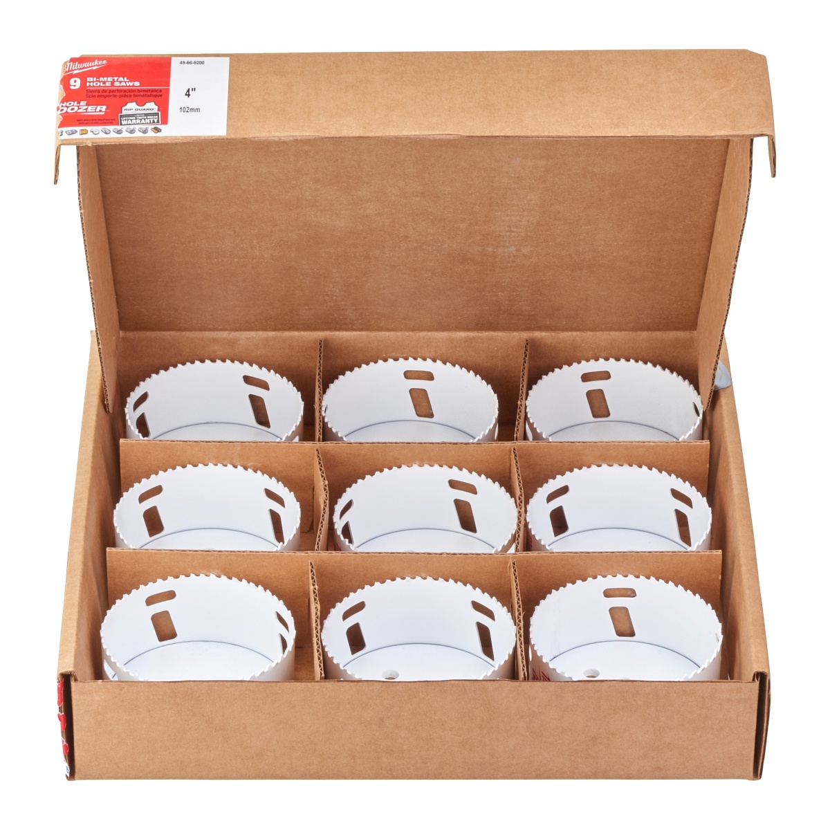 Coronas Milwaukee HOLE DOZER 102mm - (mult.de 9uds)