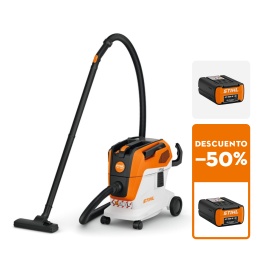 Aspiradora de batería STIHL - SEA 100 L, sin batería ni cargador + Batería STIHL AP 200 S + (Batería STIHL AP 200 S - 50%) Aspiradora de batería STIHL - SEA 100 L, sin batería ni cargador + Batería STIHL AP 200 S + (Batería STIHL AP 200 S - 50%)