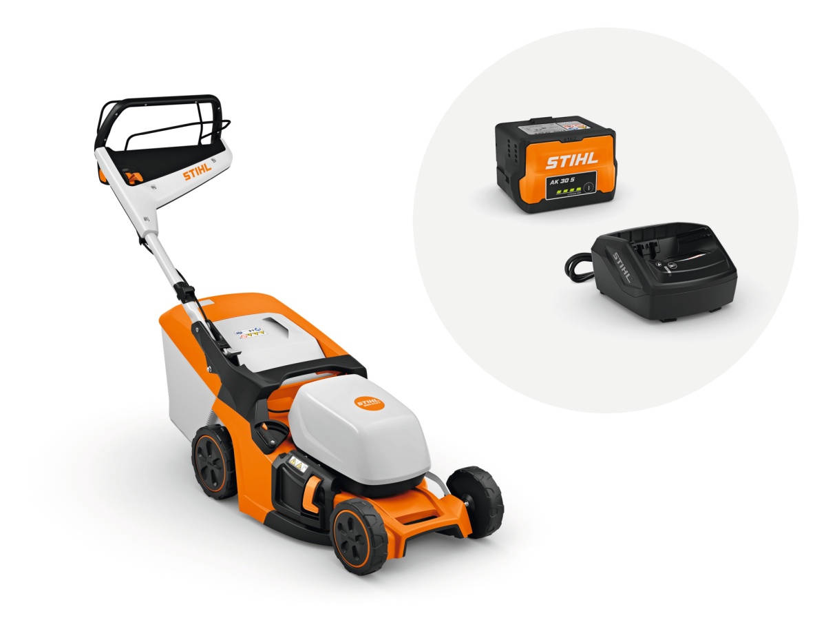 Cortacésped de batería STIHL RMA 443.3 V SET (AK 30S + AL 101)