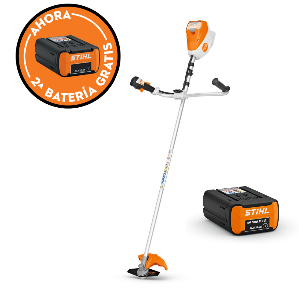 Desbrozadora de batería STIHL FSA 120 PolyCut 18-2 + Batería STIHL AP 500 S + Batería GRATIS